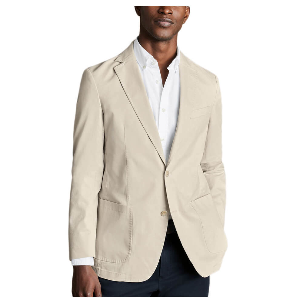 Charles Tyrwhitt Cotton Stretch Jacket – Cream